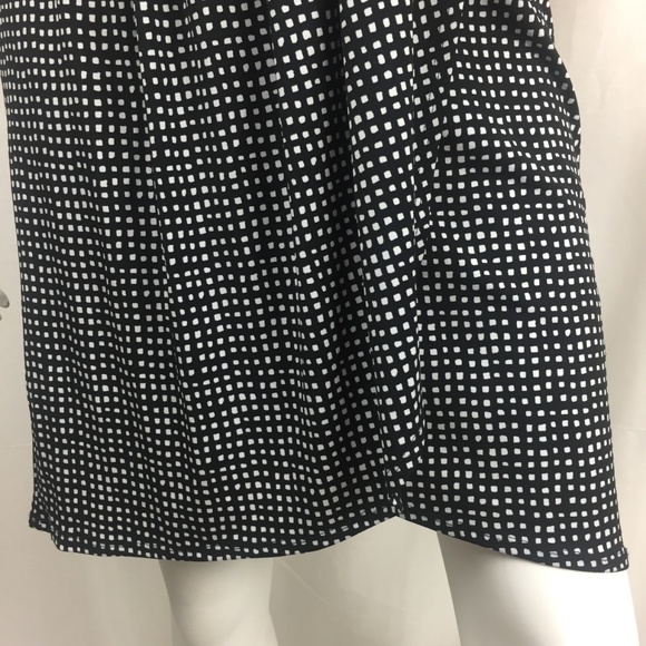 Michael Kors S faux wrap dress black/white check - Picture 5 of 8